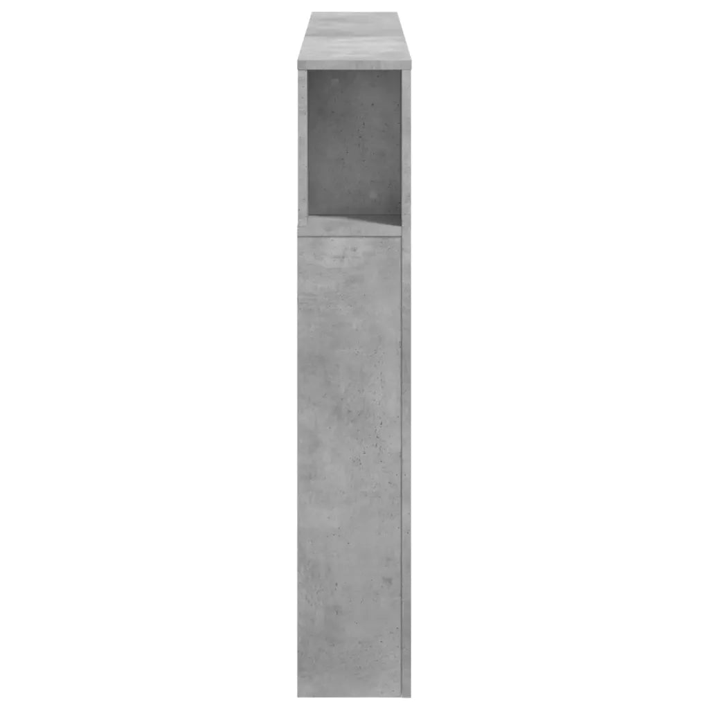 vidaXL Testiera LED Grigio Cemento 140x18,5x103,5 cm Legno Multistrato