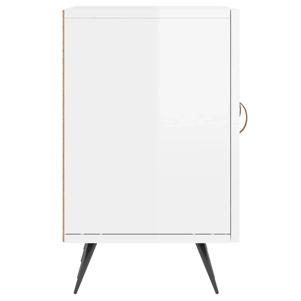 Mobile TV multimediale mensola TV mobile TV sala da pranzo soggiorno camera da letto finitura lucida 150 x 30 x 50 cm legno ingegnerizzato bianco 02_0027041