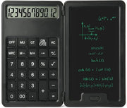 Calcolatrice Portatile con Bloc Notes e Tastiera LCD - 12 Cifre, Display Grande, Ideale per Scuola e Ufficio