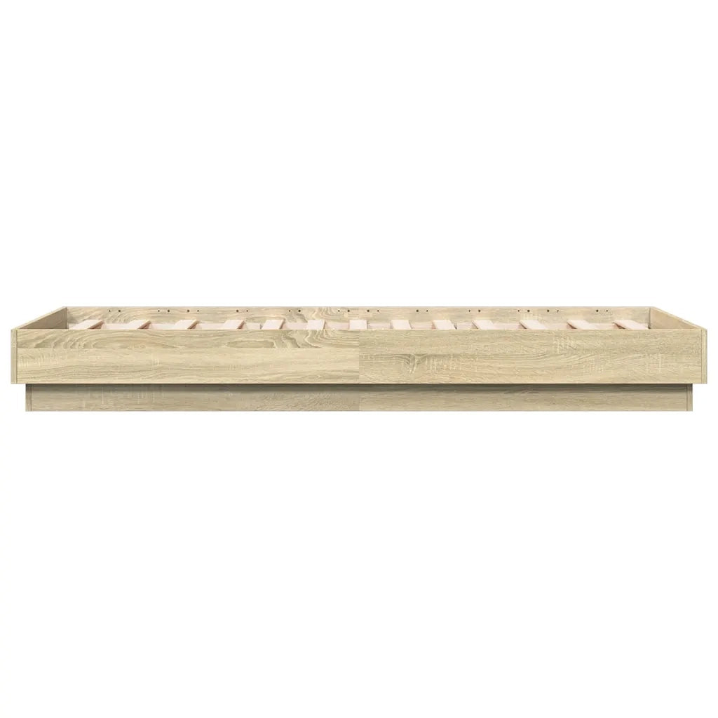 Giroletto senza Materasso-Struttura Letto Rovere Sonoma 90x190 cm in Truciolato 354524