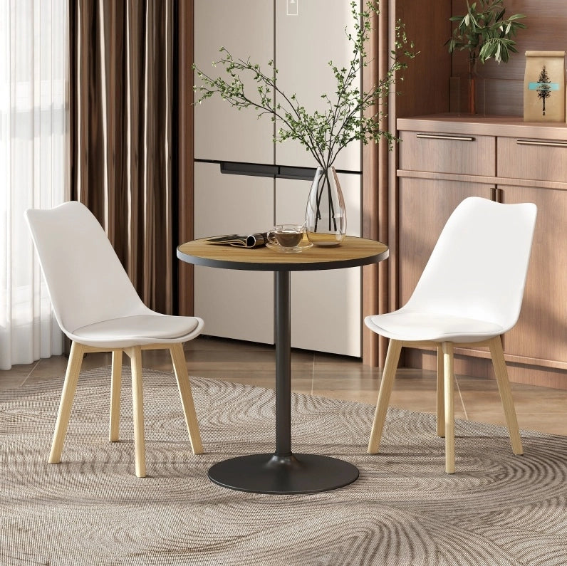 Tavolo rotondo ?70 x 76 cm con base stabile; legno; naturale