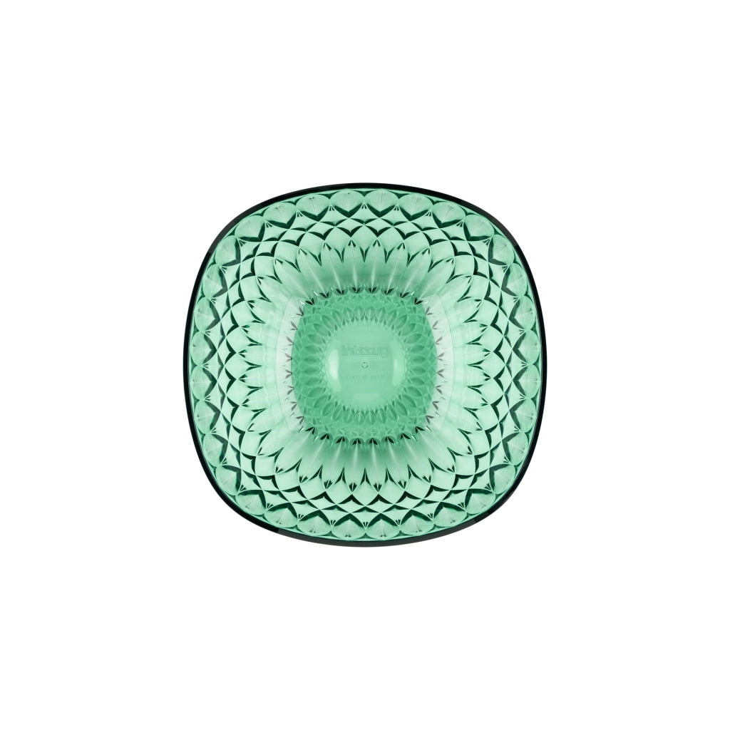 Contenitore Vanity Ø21 cm colore verde acquamarina 21x21xh9,3 cm