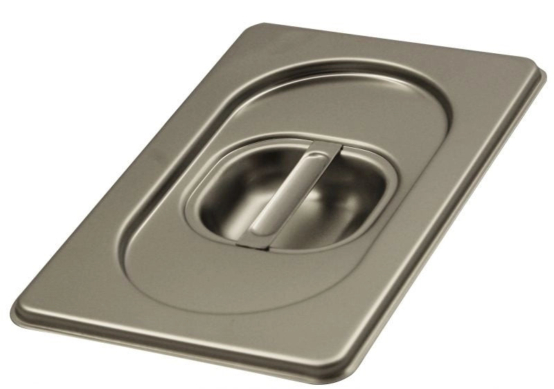 Coperchio per Contenitore Gastrò Sovrapponibile in Acciaio Inox 17,5 x 10,2 cm