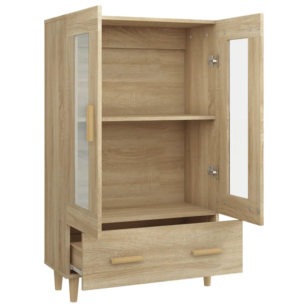 Credenza-Buffet-Armadio da cucina Rovere Sonoma 70x31x115 cm in Legno Multistrato 941742