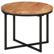 Tavolino Salotto 45x45x35cm in Legno Massello di Acacia e Ferrocod mxl 113729