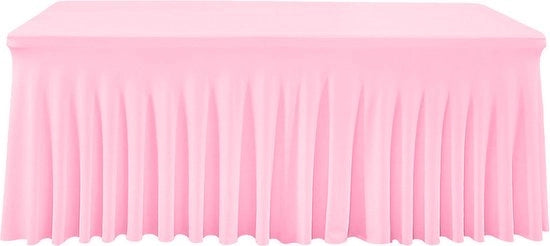 Set di 2 tafel coperte spandex a colori uniformi resistente alla ruga, adatte per coperte spandex per tavolo, coperte spandex stese per tavolo, per matrimonio, Expo, festa, 4FT, 122*60*76cm, rossa+nera