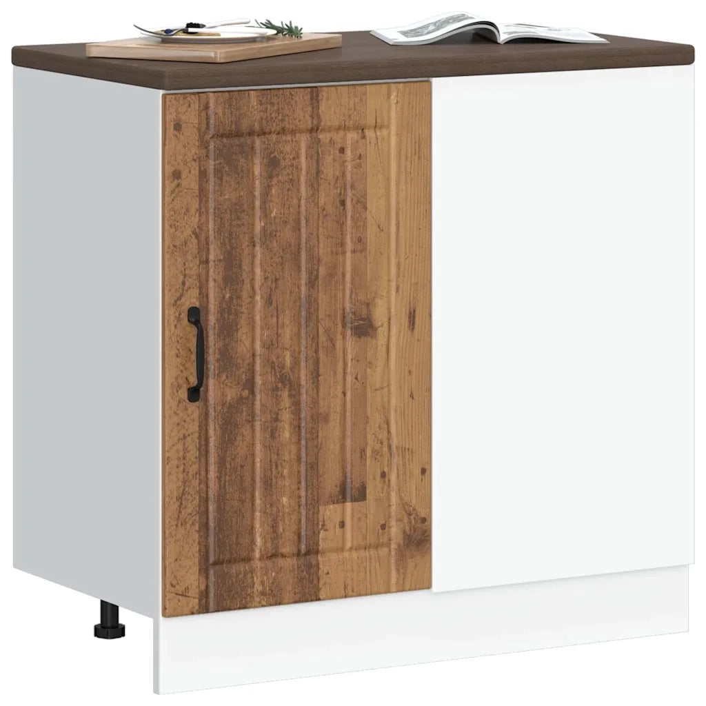 Mobile base da cucina-Base da Cucina Lucca Legno Antico in Legno Multistrato