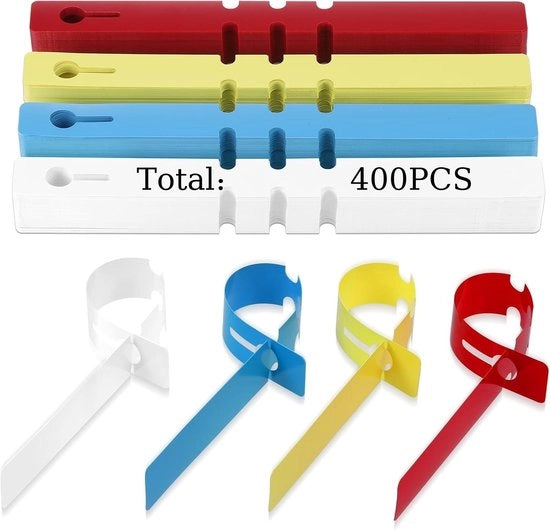 Etichette per piante 400 pezzi - Etichette per giardino - Resistenti all'acqua - Etichette PVC flessibili - Etichette adattabili - Adatte per esterni