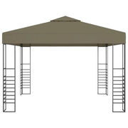 Gazebo da Giardino 3x3 m Grigio Talpa 180 g/m² 312228
