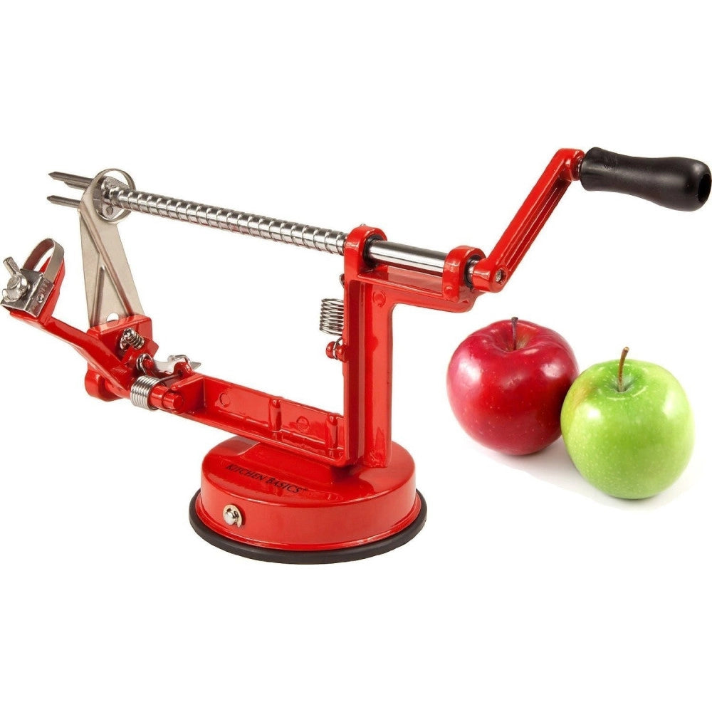 Trade Shop - Sbuccia Mela Affetta Taglia Pela Pere Pulisci Patate Frutta Leva Torsoli Acciaio -