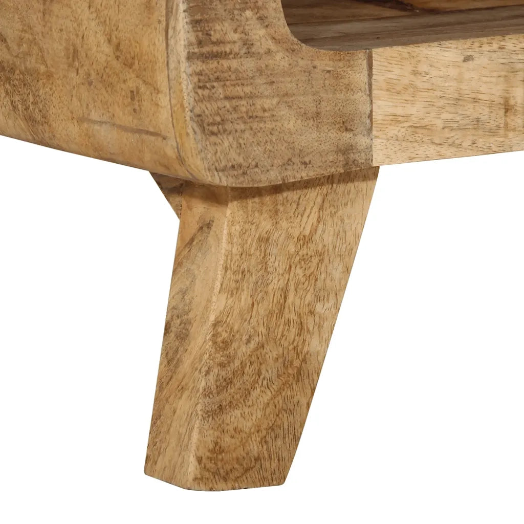 Mobile Porta TV 105x46x32 cm in Massello di Mango Grezzo 4104523