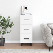 Credenza Bianca 34,5x34x90 cm in Legno Multistrato 828628