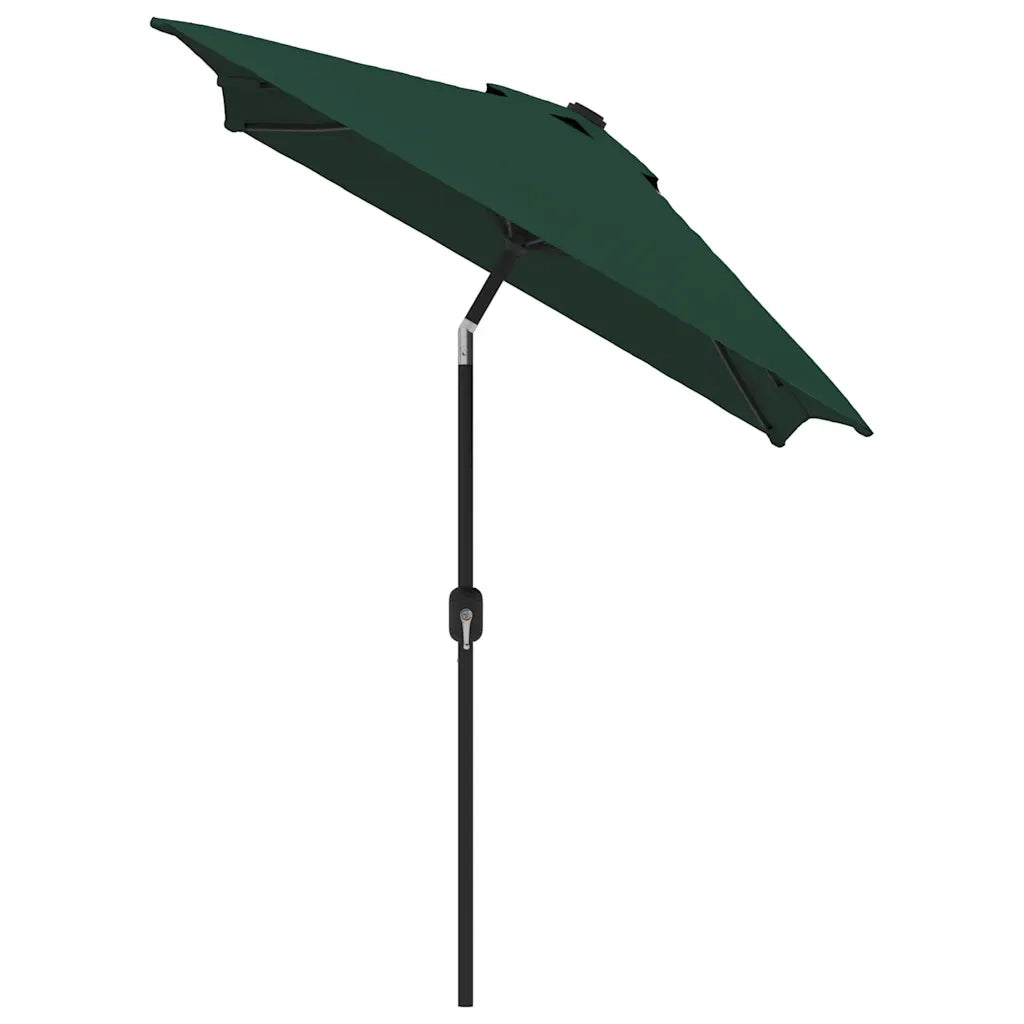 Parasole-Ombrellone da giardino 200 x 300 cm Verde Rettangolare