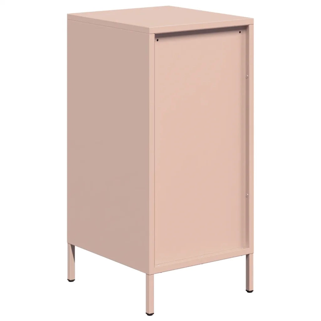 Credenza | Madia | Buffet da pranzo | Armadio da pranzo Rosa 35x39x73,5 cm in Acciaio Laminato a Freddo