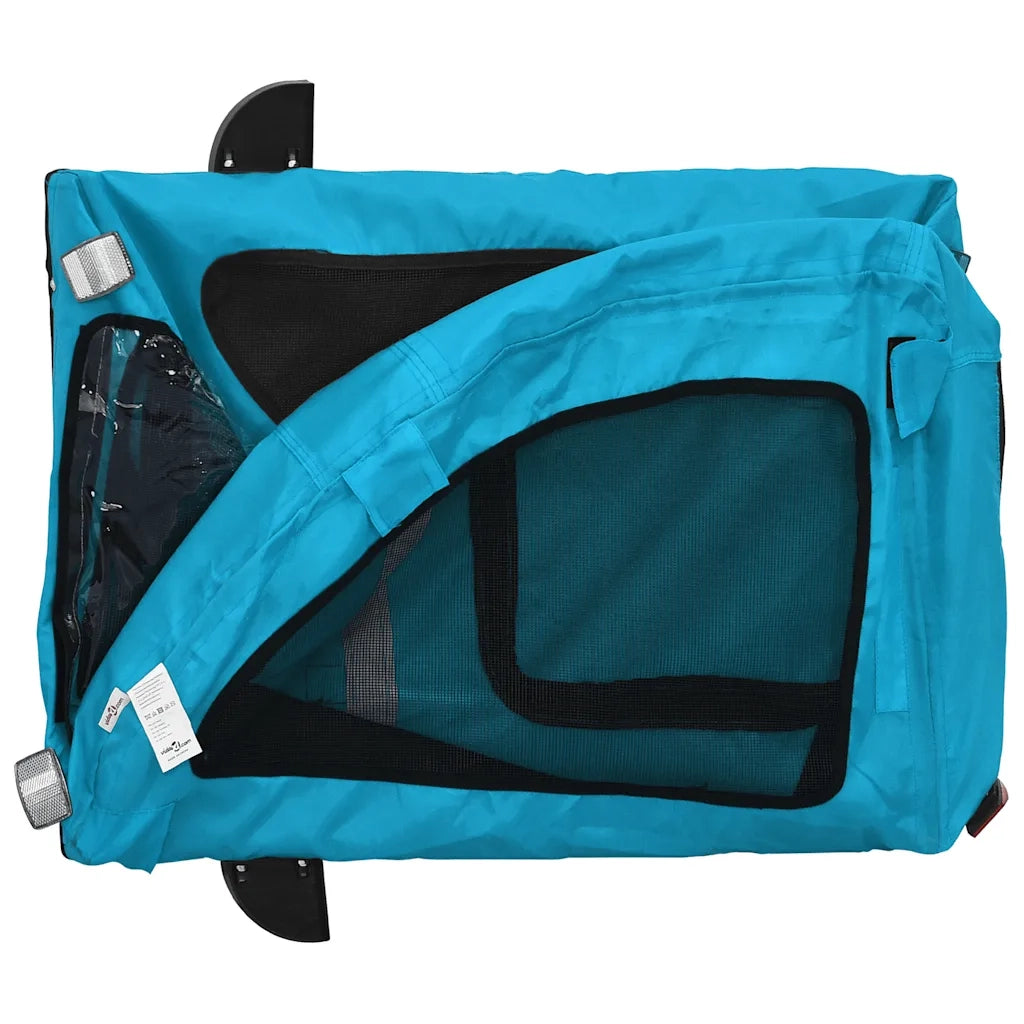 Rimorchio da Bici per Animali Blu Oxford e Ferro CFW8833976