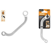 Trade Shop - Set Chiave Fissa Poligonale Doppia A U Da 8 -10 Mm Cromata Chrome Vanadium 97691 -