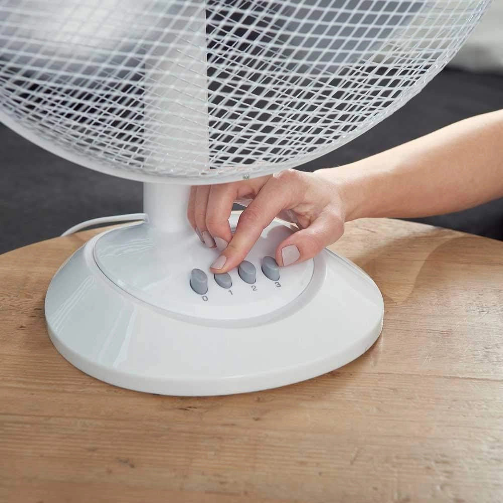 Black+decker bxefd42e ventilatore da tavolo, 40 w, plastica, bianco [classe di efficienza energetica a]