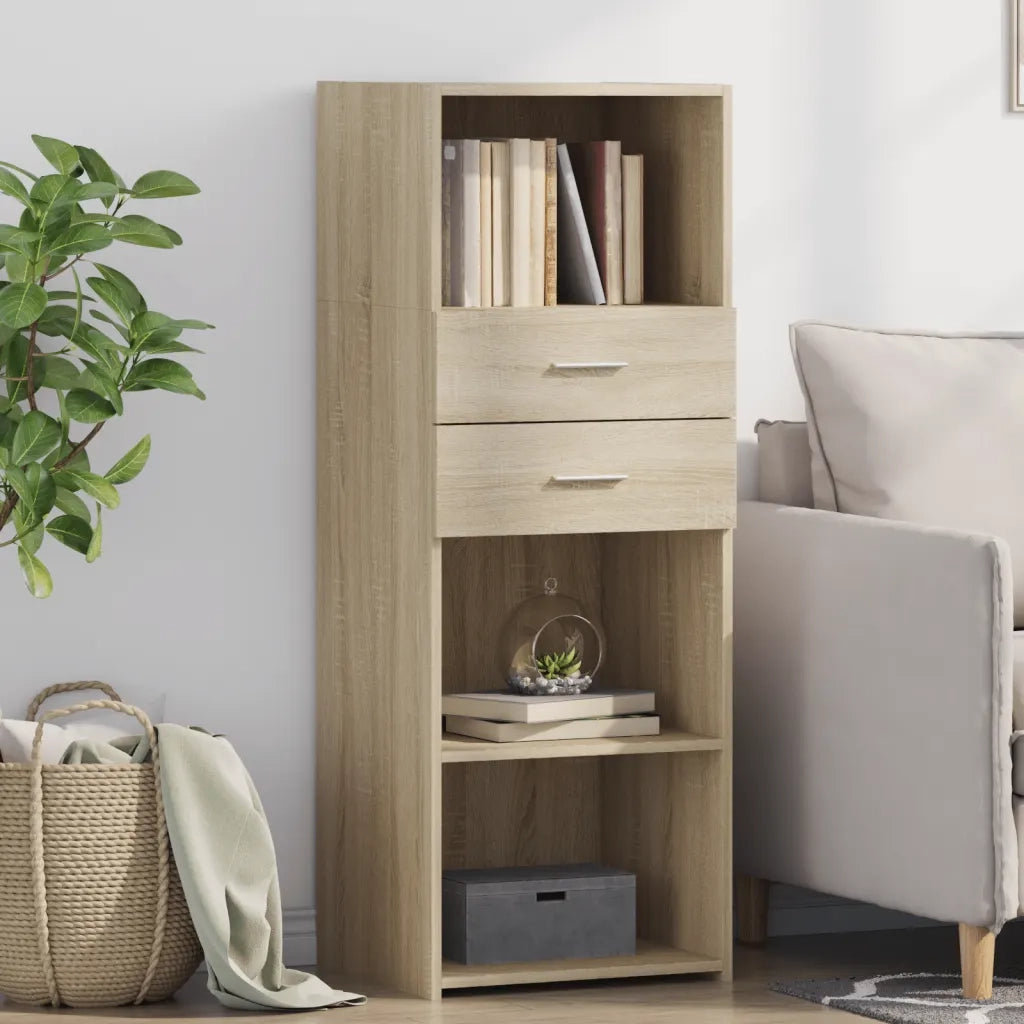 Credenza | Madia | Buffet da pranzo | Armadio da pranzo Rovere Sonoma 45x42,5x124 cm in Legno Multistrato