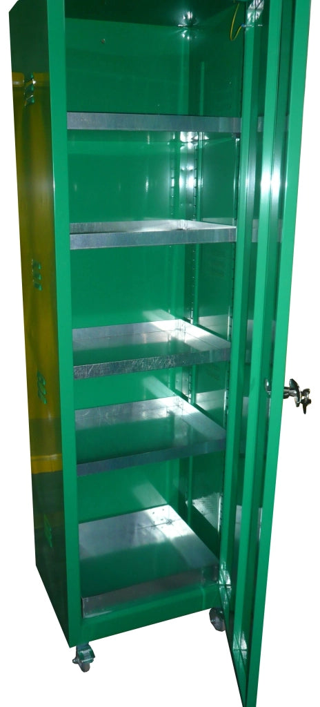 Armadio di sicurezza su ruote per fitofarmaci monoblocco cm. 60x45x200h