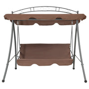 Panchina a Dondolo per Esterni Convertibile e Baldacchino Caff¨¨ CFW5138804