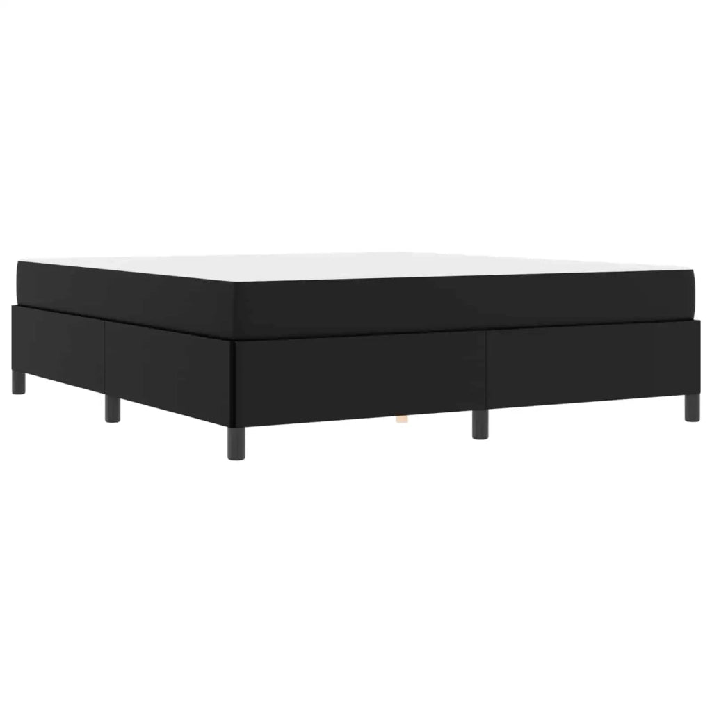 Struttura del letto con materasso Nero 180 x 200 cm Tessuto 3399014