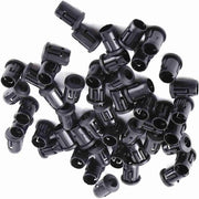 Supporto LED in plastica Nero Lampo Supporto di diodo Clip Bezel Pannello di fissaggio Indicatori per LED 3 mm 5 mm 8 mm 10 mm - 50 pezzi.