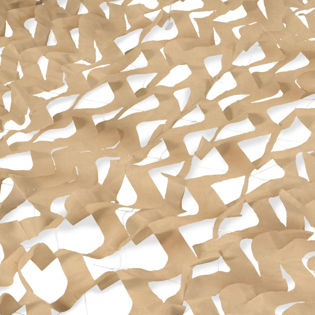 IDMarket - Tenda a vela parasole rettangolare design mimetico 3x4 M beige sabbia