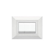 Trade Shop - Placca Placchetta Placchette Compatibili Per Serie Axolute Bticino Colorate Sq - Bianco -7 Fori     -