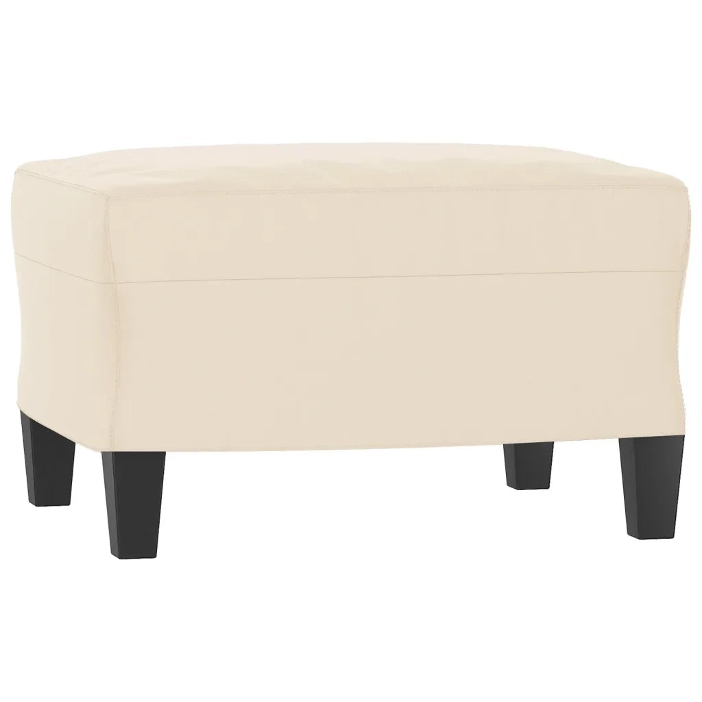 Set Divani 3 pz con Cuscini Beige in Tessuto Microfibra