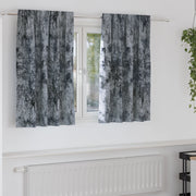 Tende in velluto 2 pcs con Occhielli Grigio Argento 140x140 cm