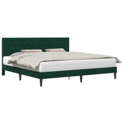 Letto matrimoniale | Letto per adulti | Struttura del letto Verde Scuro 180 x 200 cm Velluto