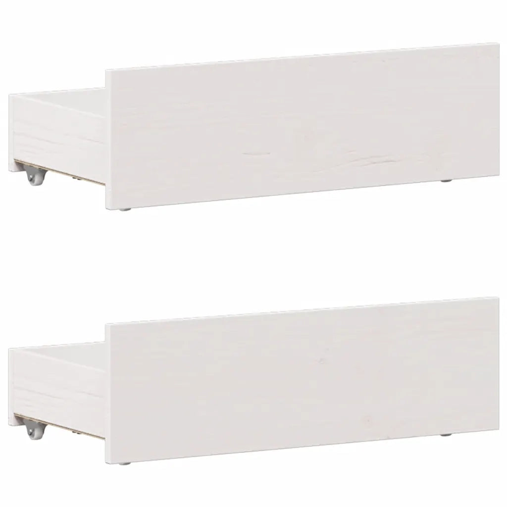 Giroletto senza Materasso con Testiera Bianco 90x200 cm Pino 3308775