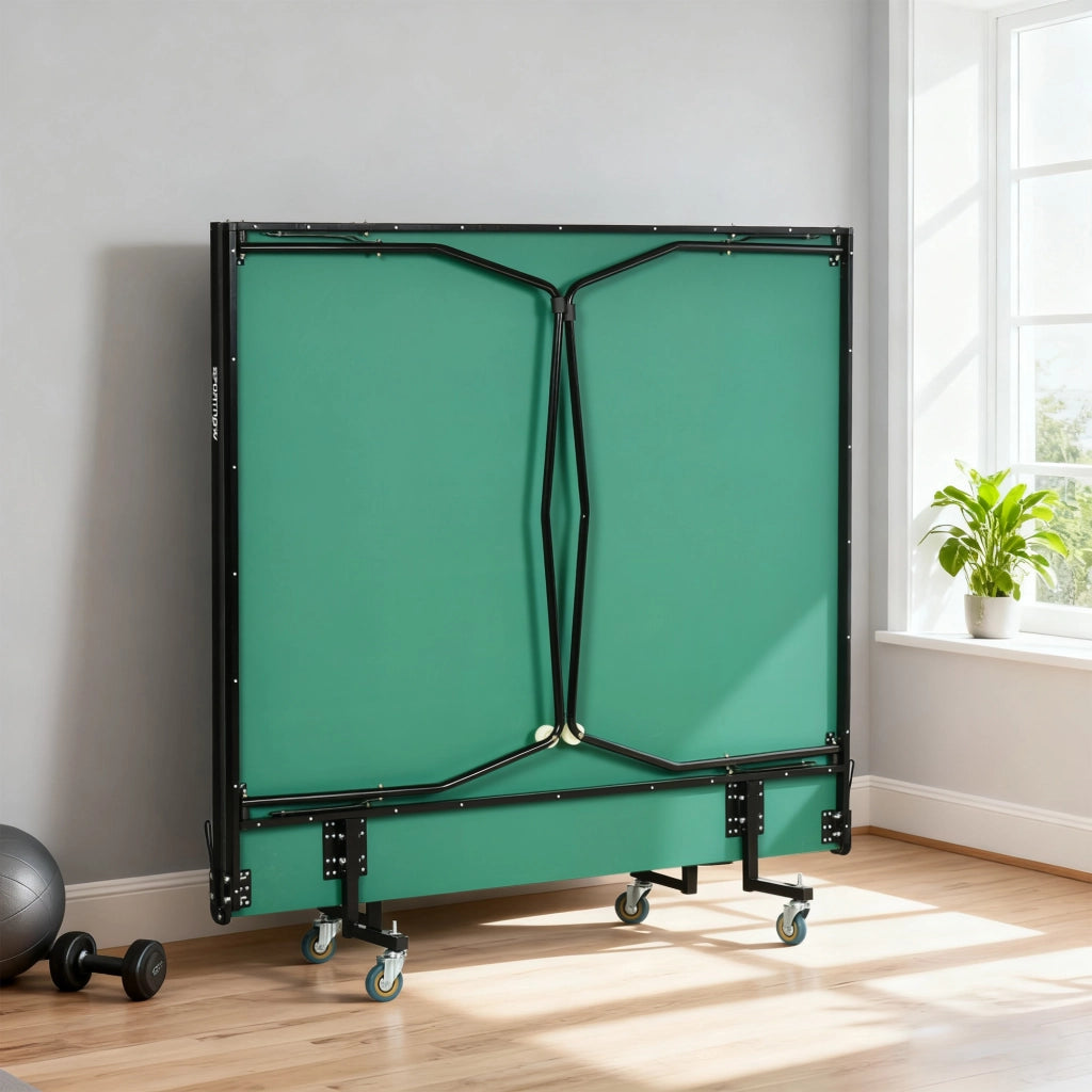 Tavolo da ping pong pieghevole ¨C zephmum ¨C verde, 274x152.5x76 cm