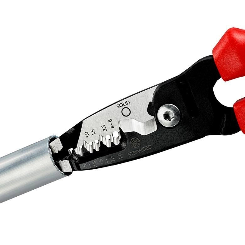 Knipex 13 72 200 ME pinza spellacavi Nero, Blu, Rosso, Acciaio inox