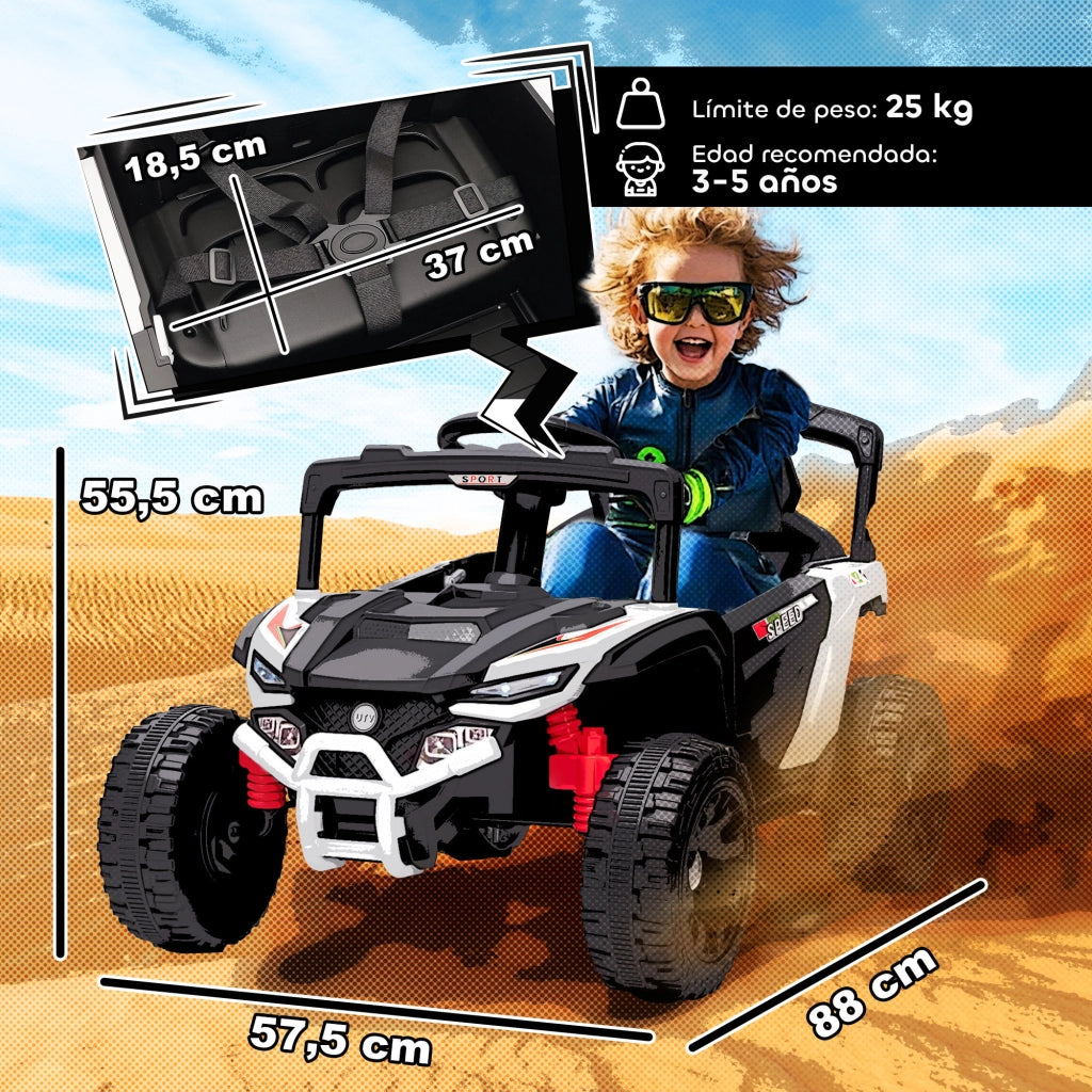 Auto elettrica per bambini 12V ¨C zephmum ¨C Bianco