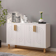 Madia Venerina, Credenza 2 Ripiani, 120x30x74h cm Bianco