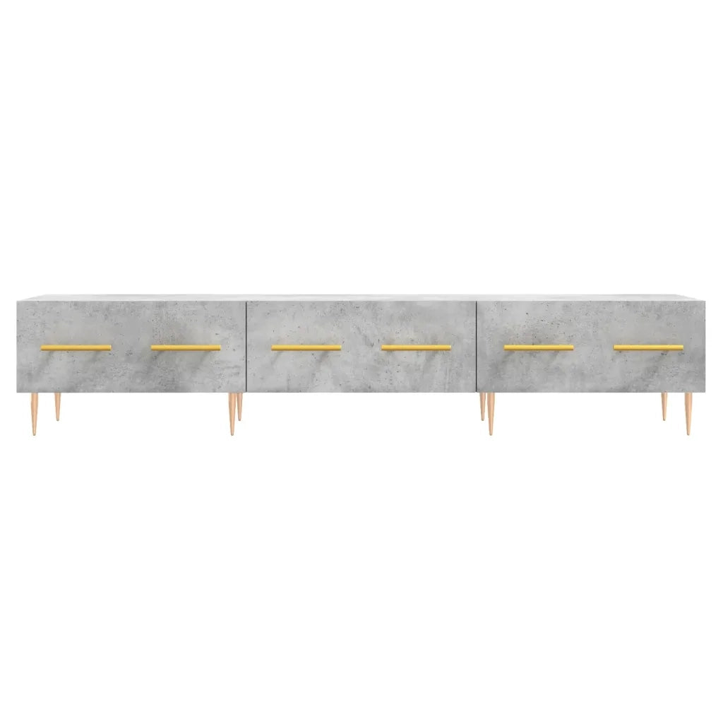vidaXL Mobile Porta TV Grigio Cemento 150x36x30 cm Legno Multistrato