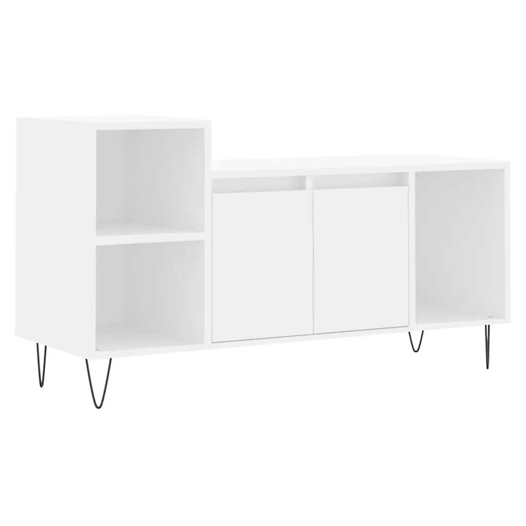 Mobile Porta TV Bianco 100x35x55 cm in Legno Multistrato 831316