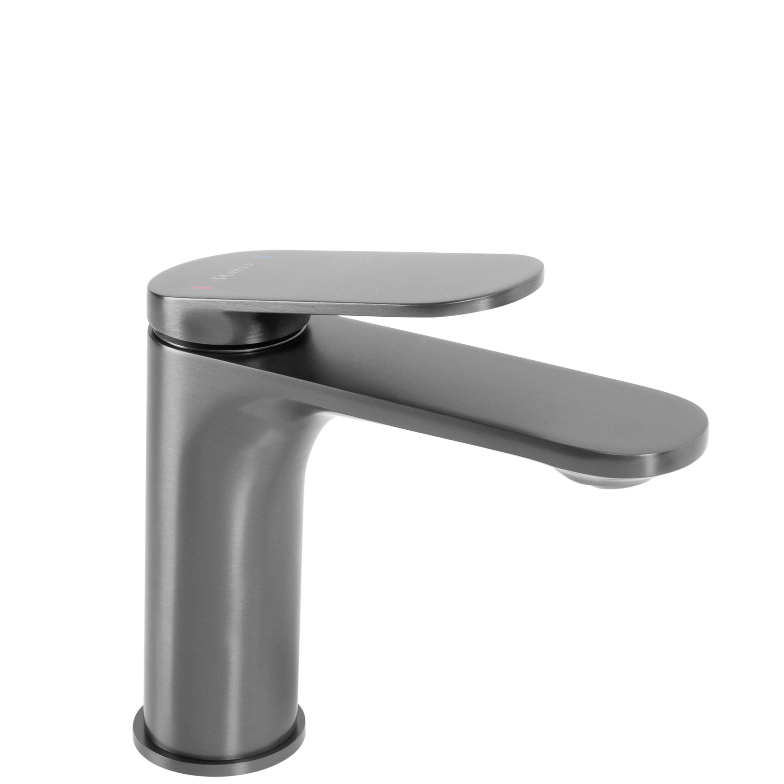 Rubinetto Da Lavabo Rea Marco Gun Grey Low