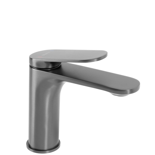 Rubinetto Da Lavabo Rea Marco Gun Grey Low
