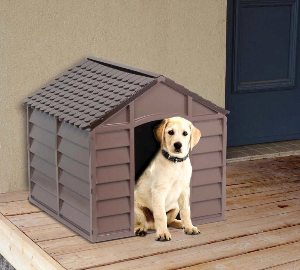1pz cuccia x cani pvc 72x72x68h beige/marrone cod:ferx.88942