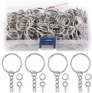 Set di chiavi a molla 150 pezzi - Chiavi a molla piane - Chiavi a molla - Chiavi a vite - Kit di allungamento catenaria - Utile in uso - Chiavi appese