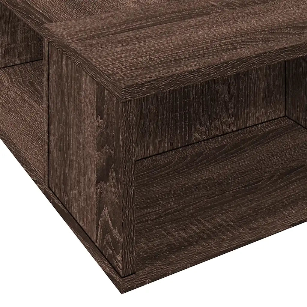 Giroletto-Struttura Letto Rovere Marrone 90x200 cm in Legno Multistrato 731262