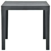 Tavolo da Giardino Antracite 78x78x72 cm in Plastica 48784
