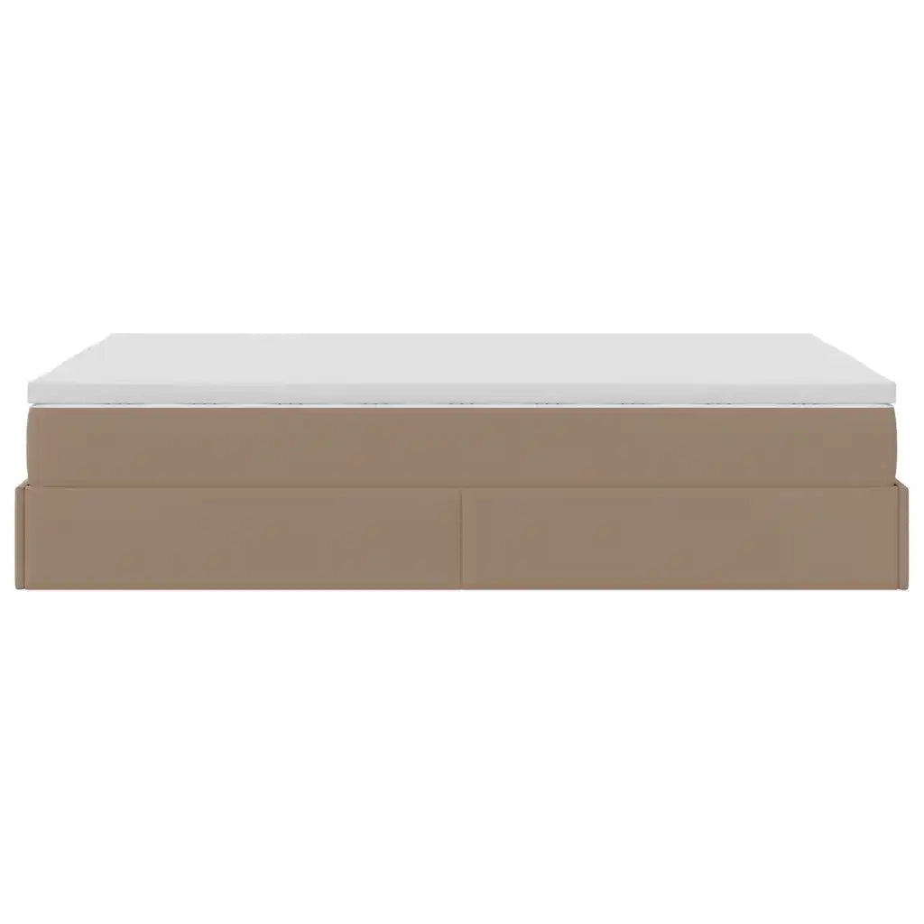 Struttura Letto Pouf con Materasso 120x190 cm Similpelle 3311030