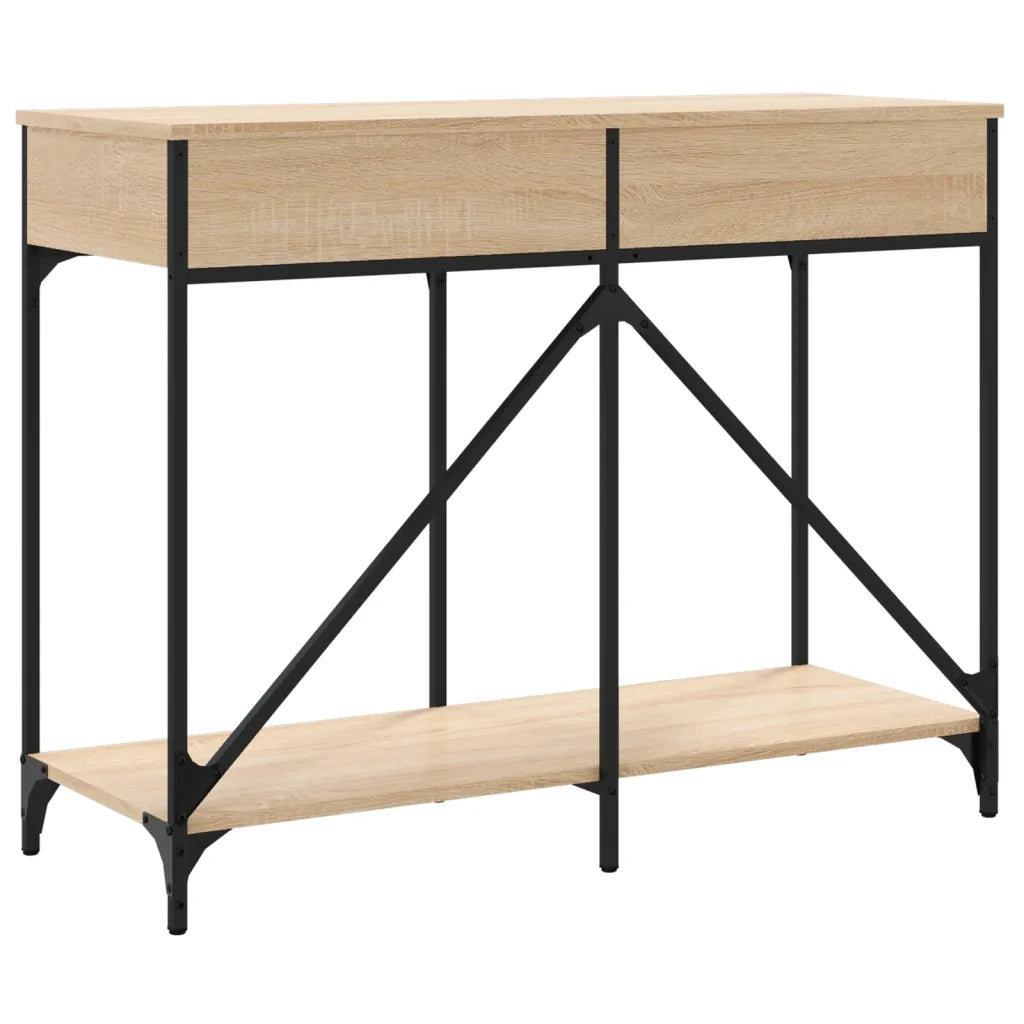 Tavolo Consolle Rovere Sonoma 100x39x78,5 cm Legno Multistrato 835485