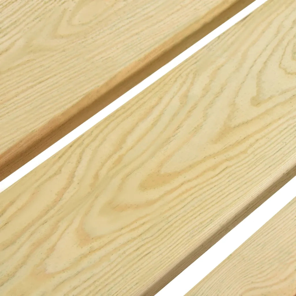 Panchina da Giardino 140 cm in Legno di Pino Impregnato cod mxl 52957