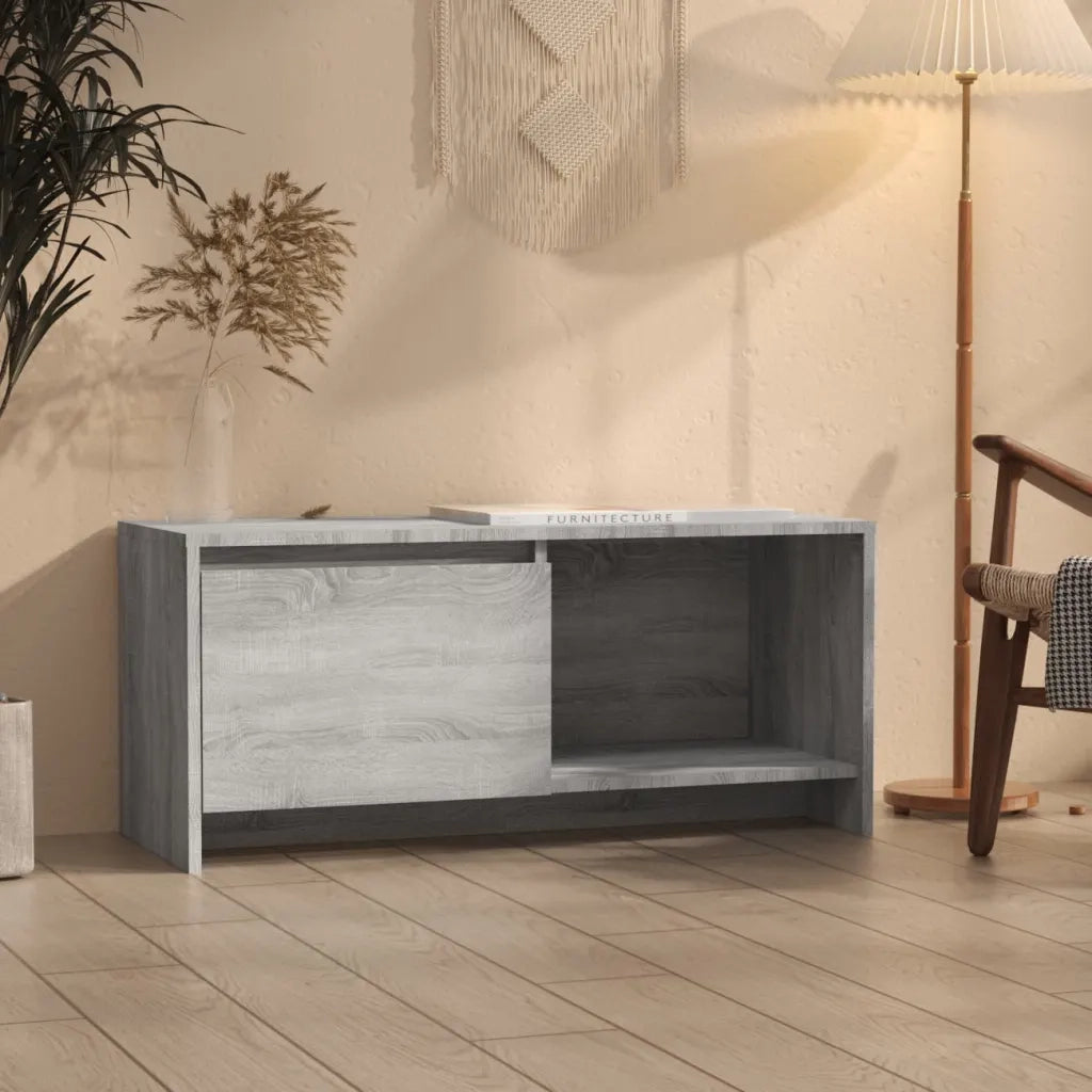 Mobile Porta TV Grigio Sonoma 90x35x40 cm in Truciolato cod mxl 13376