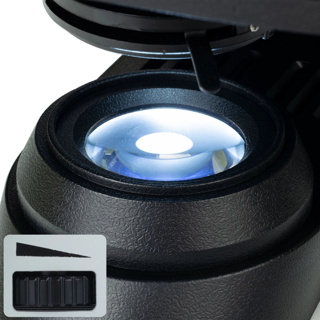 Microscopio Biologico Ceres Pro MBCP – Alta Qualità Ottica, Design Ergonomico | Obiettivi 4x-100x, LED 3W