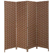 Biombo de papel trenzado 4 hojas 50(x4)x3x180h cm